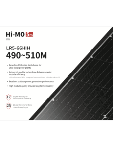Longi Hi-MO 5 (Bifacial Panels)