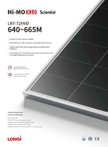 Longi Hi-MO X10 645(Bifacial Panels)